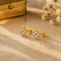 Asra Stud Diamond Earrings