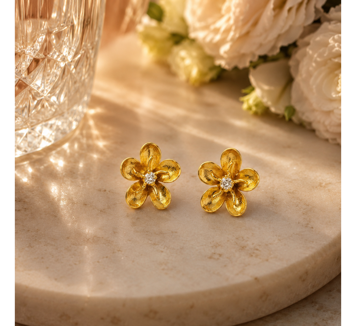 Rua Stud Diamond Earrings