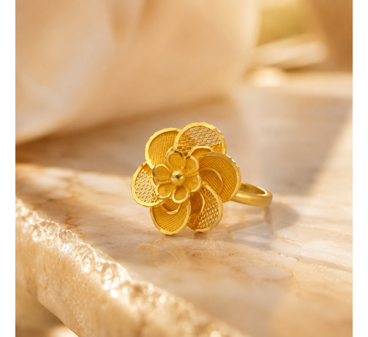 Checkered Abby Braid Ring