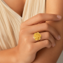 Checkered Abby Braid Ring