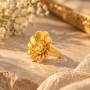 Grid Daisy Cutout Ring