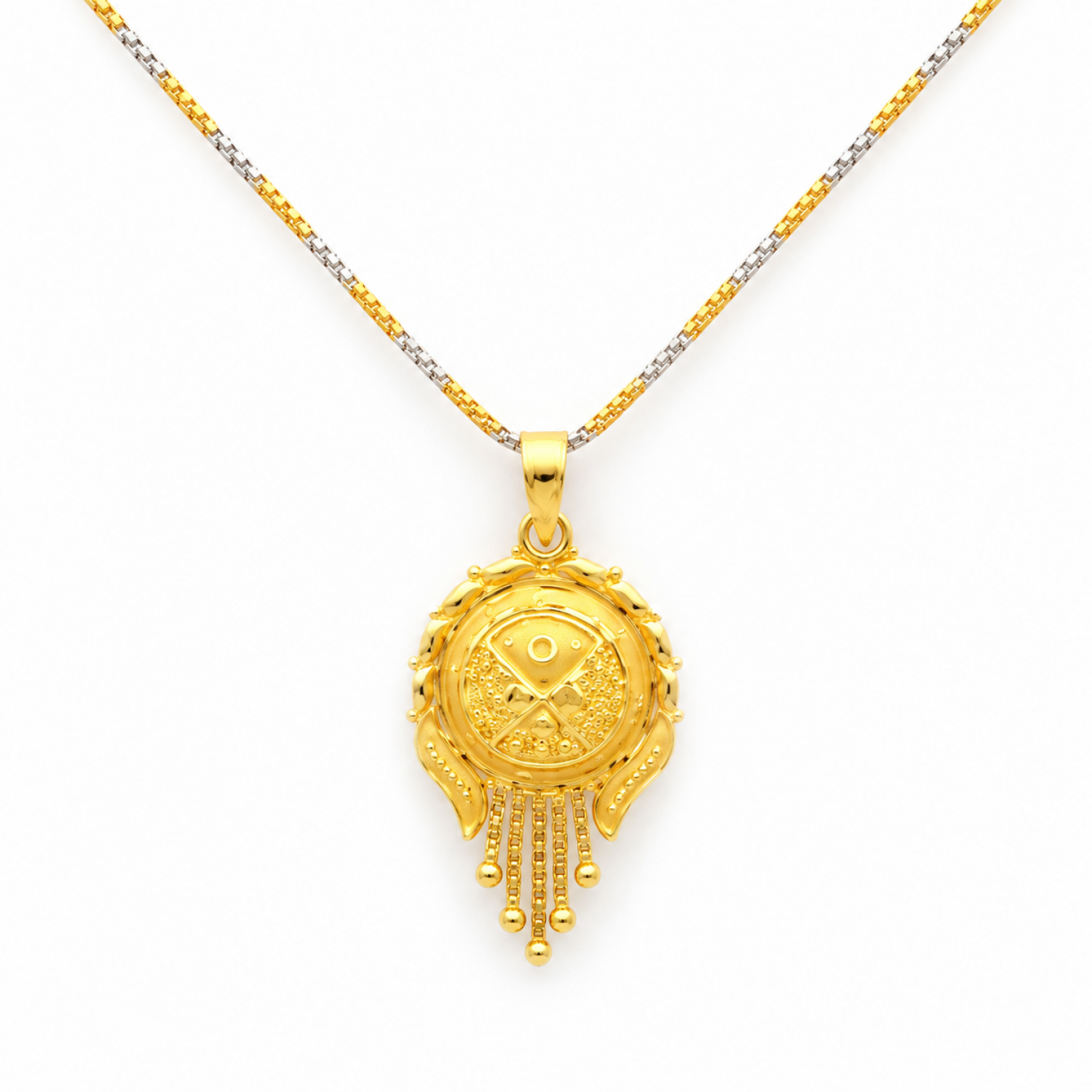 Zig Zag Pave Pendant
