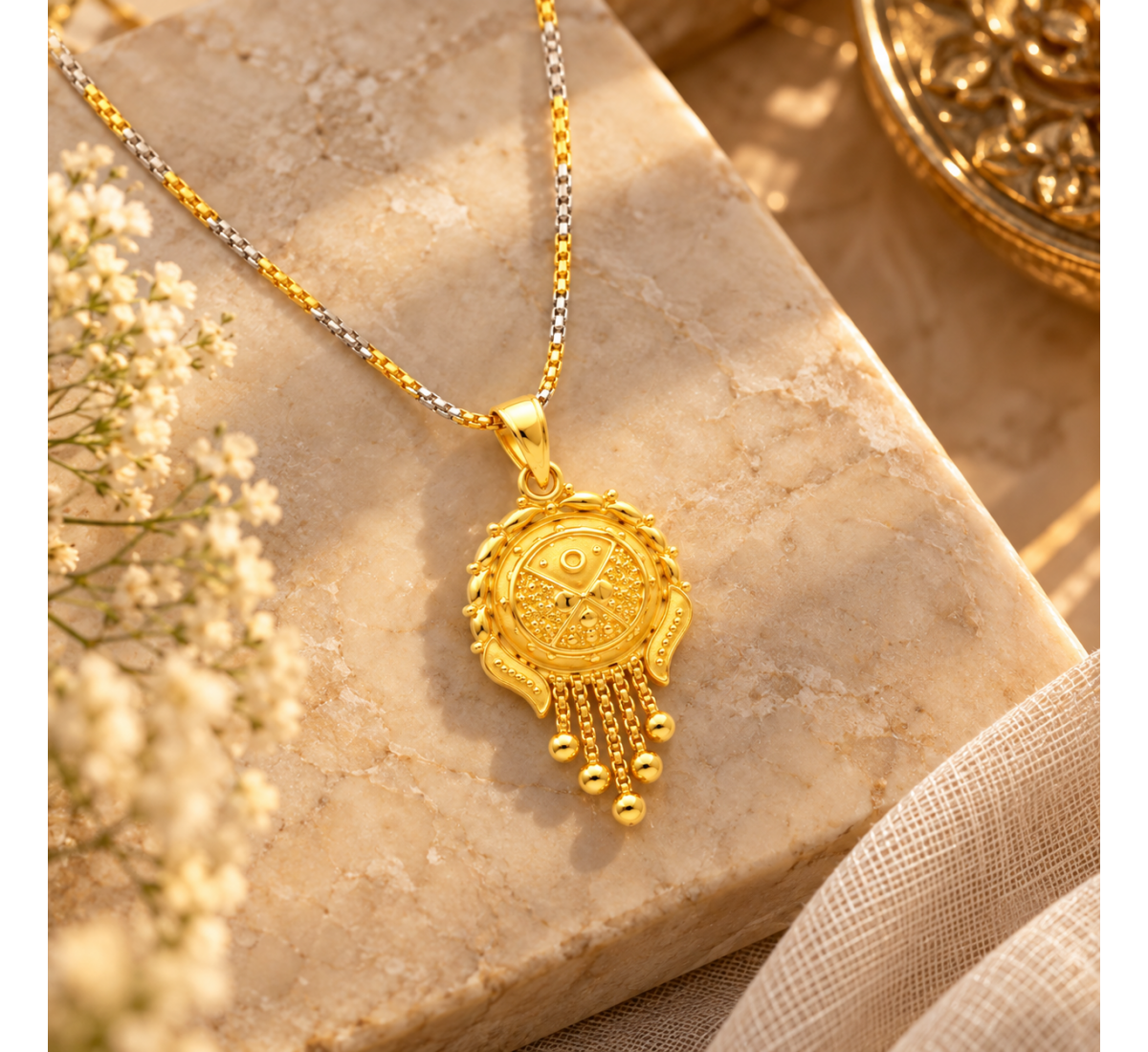 Zig Zag Pave Pendant
