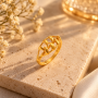 Metro Wheel Gold Ring