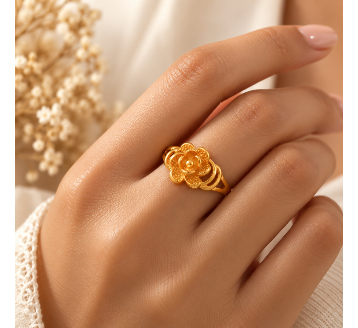Happy Daisy Waves Ring