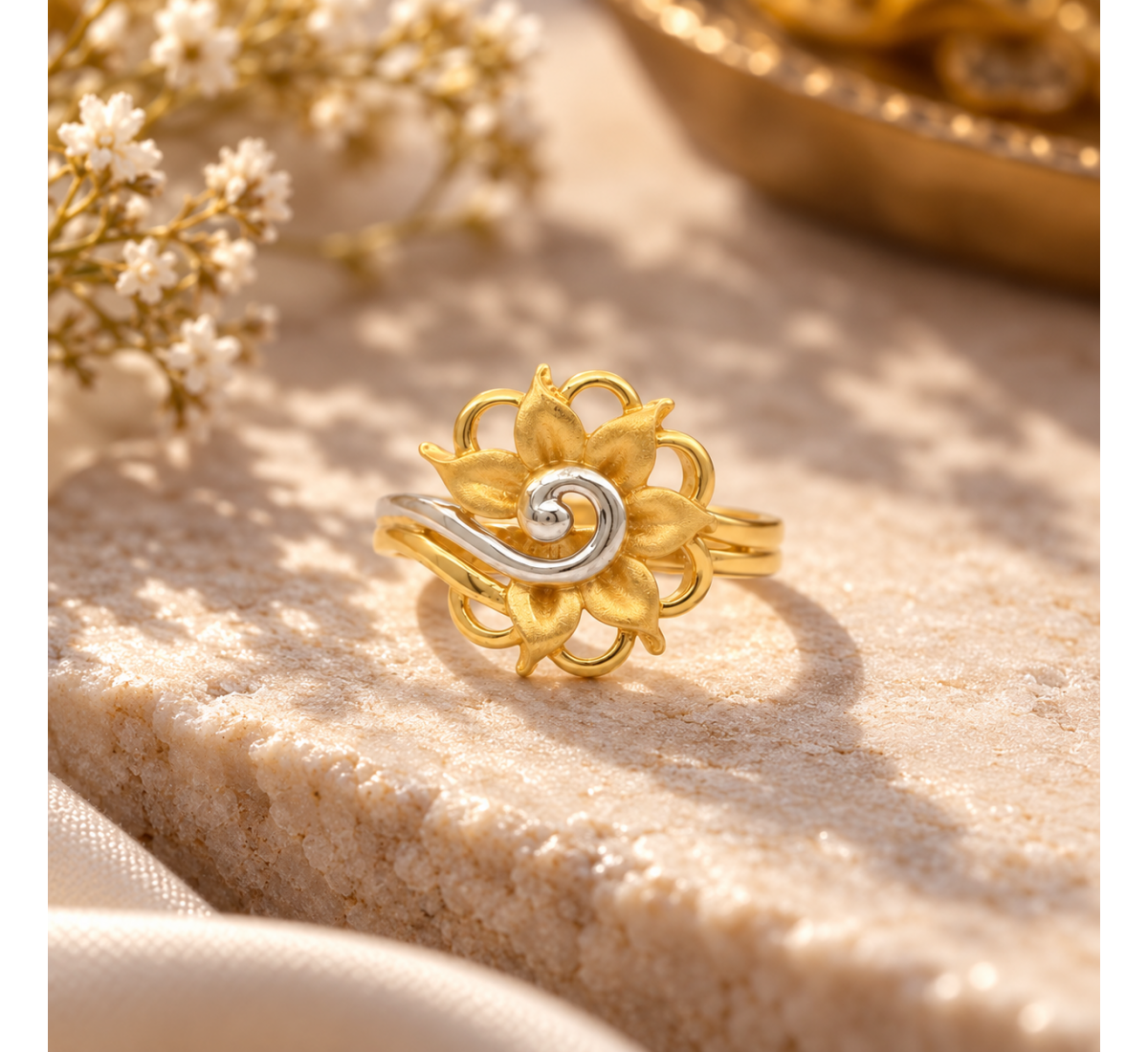 Maria Twist Dual Ring