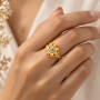 Maria Twist Dual Ring