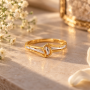 Pave Gold Ring