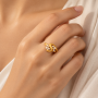Gold Daisy Sway Ring
