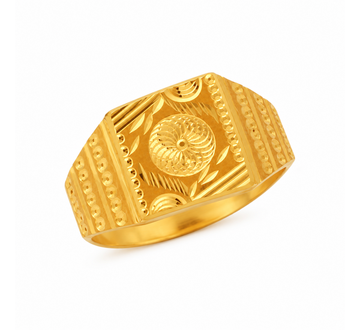 Glam Daisy Gold Ring