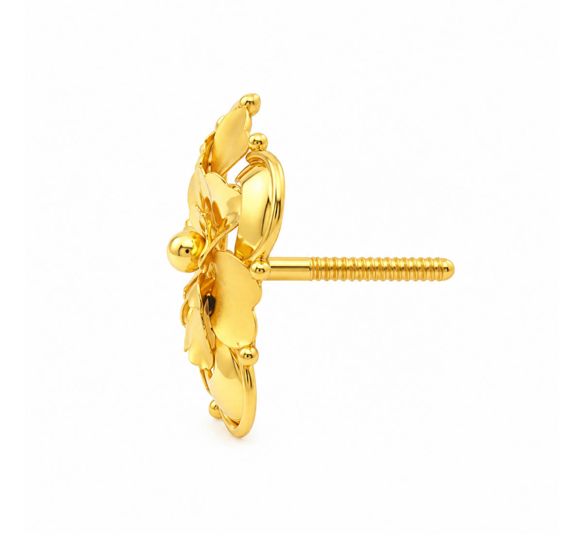 The Marcy Petal Gold Stud