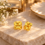 The Marcy Petal Gold Stud