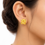 The Marcy Petal Gold Stud
