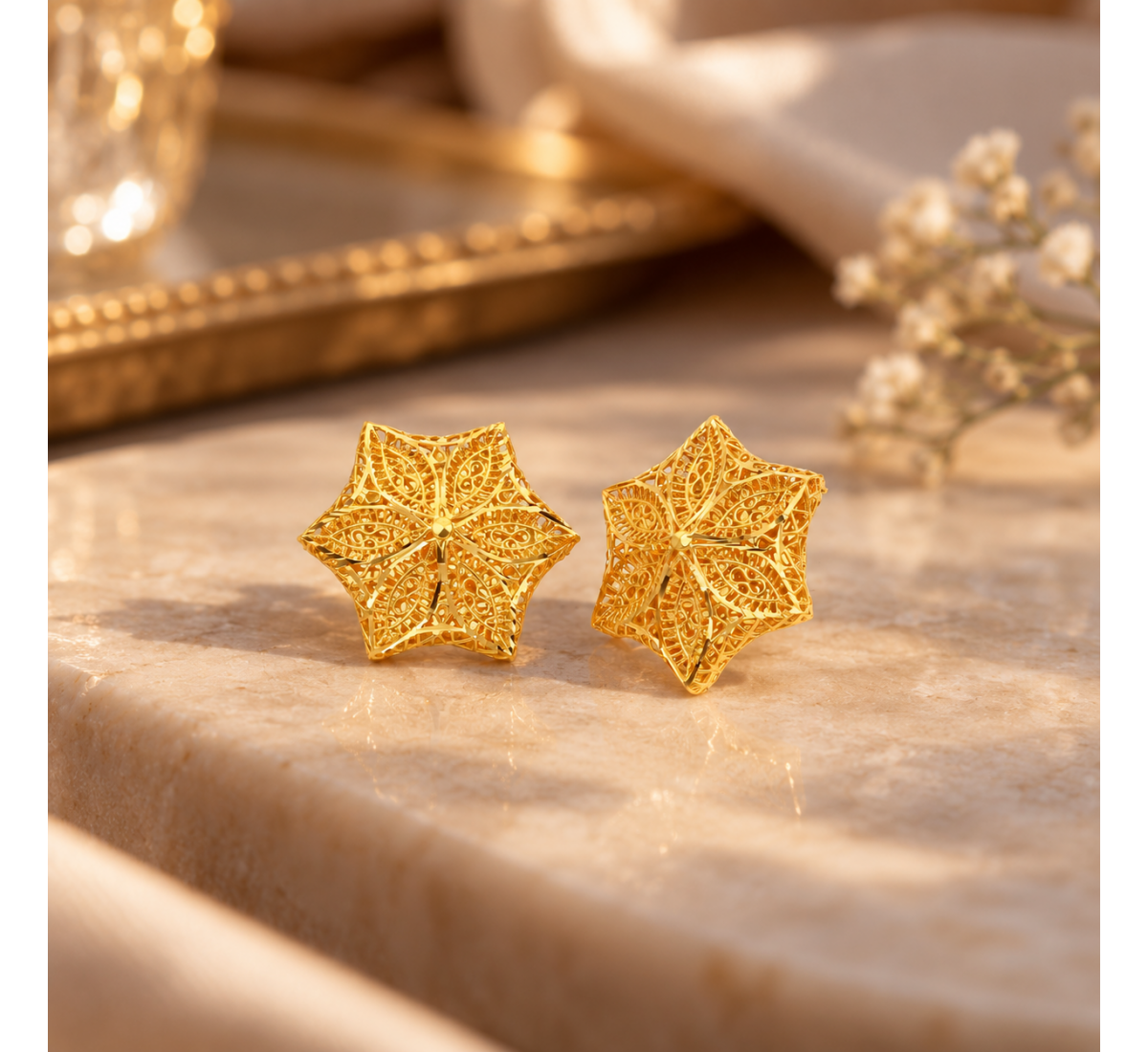 The Jenya Bloom Gold Stud