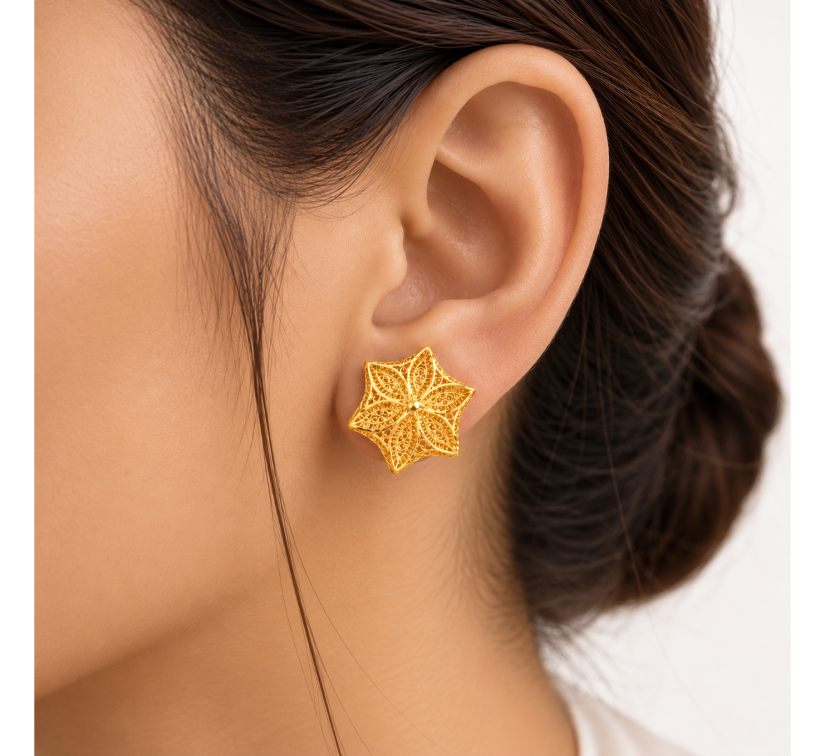 The Jenya Bloom Gold Stud
