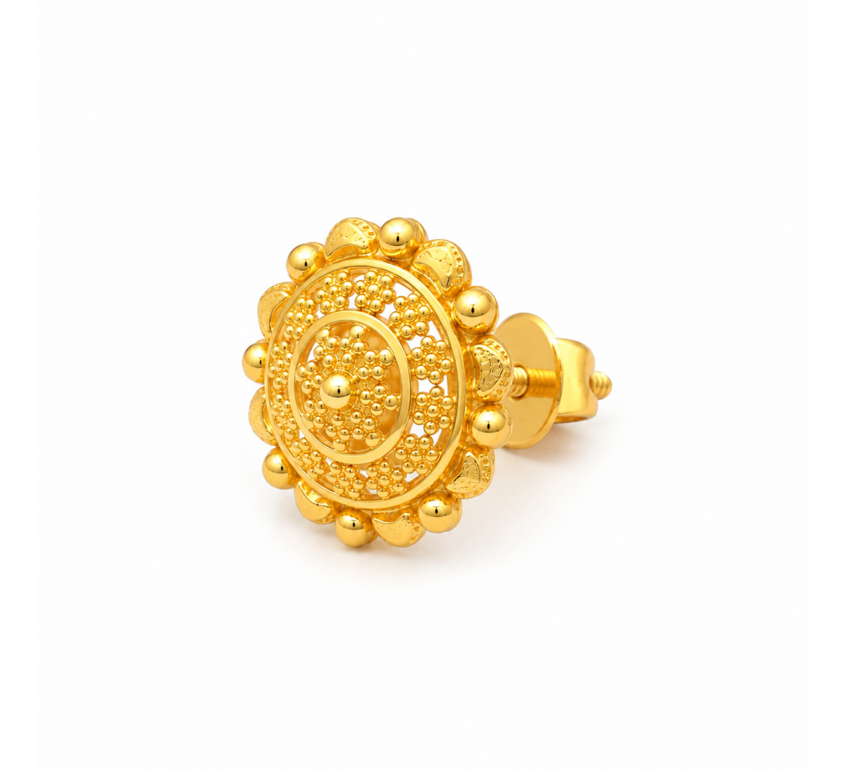 Adorn Bloom Gold Stud