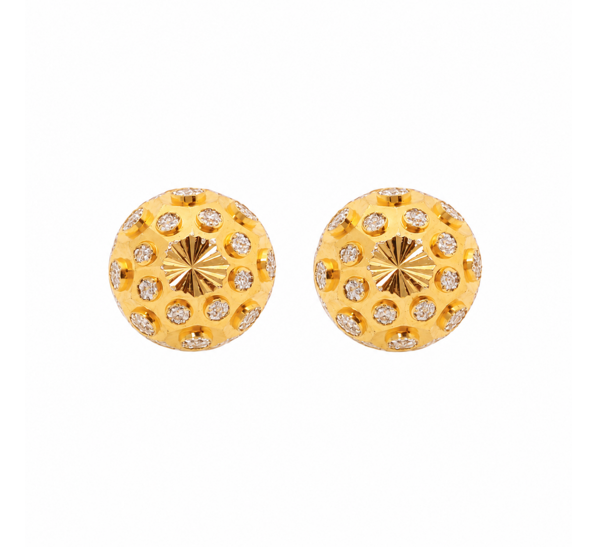 Azva Flutter Gold Stud