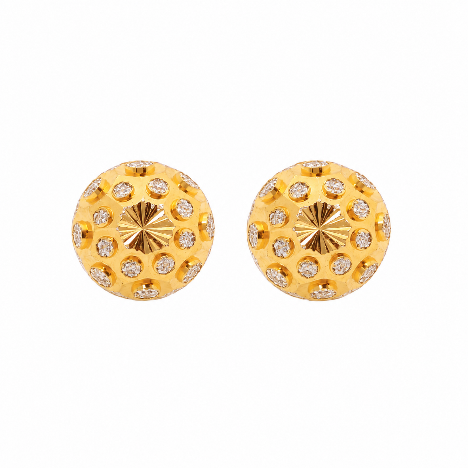Azva Flutter Gold Stud