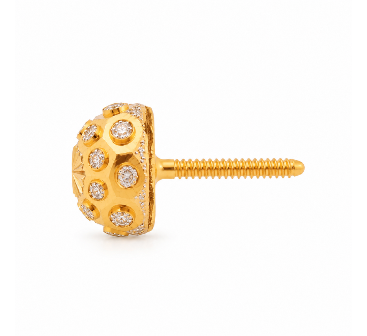 Azva Flutter Gold Stud