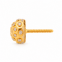 Azva Flutter Gold Stud