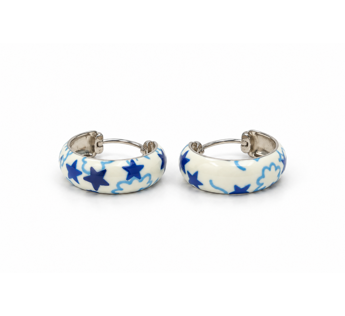 Miracle Laya Silver Hoops