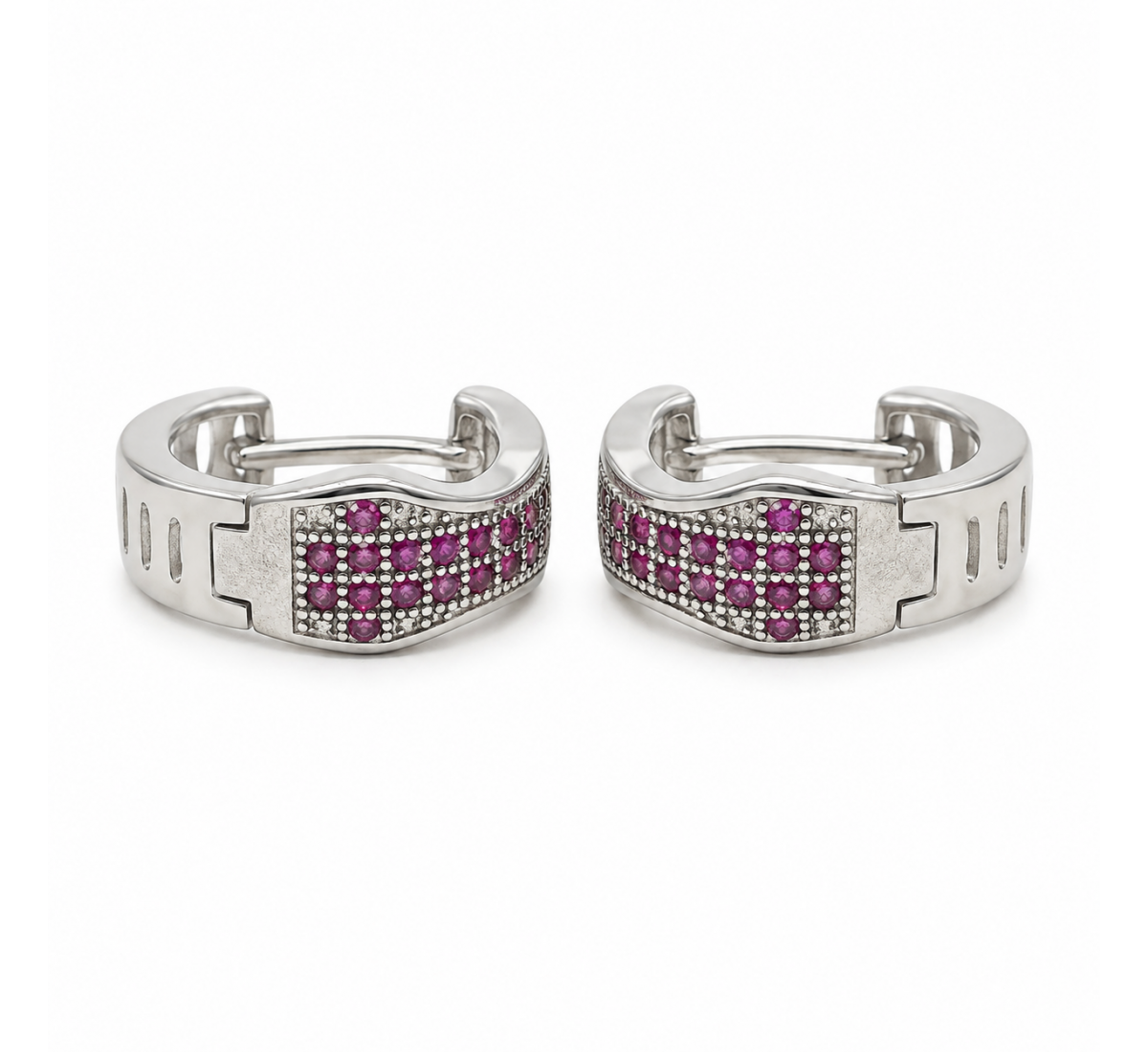 Karika Haze Silver Hoops