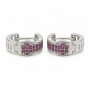 Karika Haze Silver Hoops