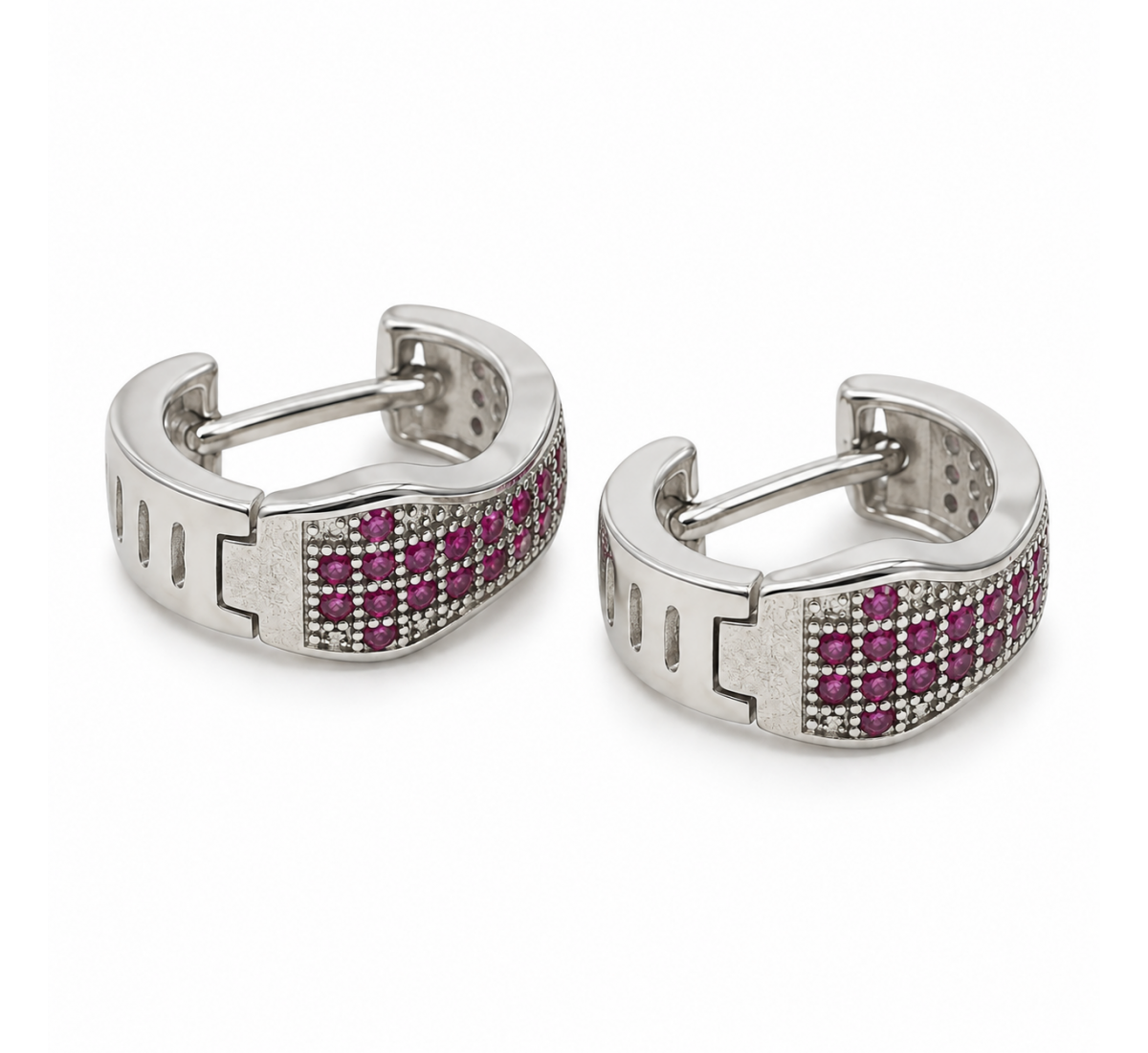 Karika Haze Silver Hoops