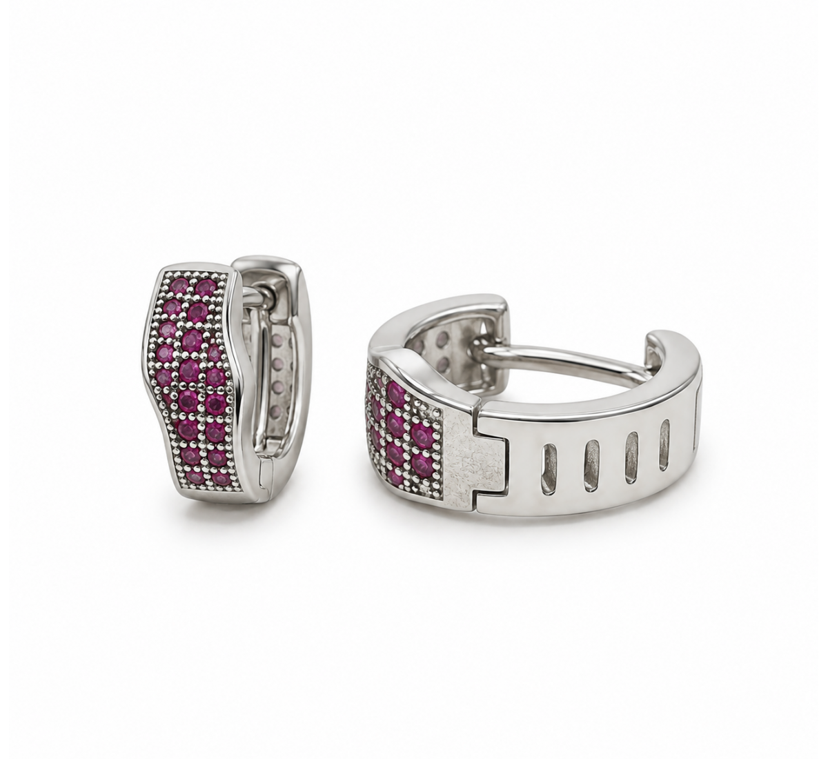 Karika Haze Silver Hoops